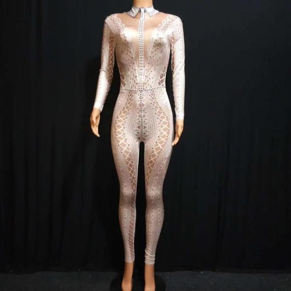 gym clothing 3 colors spandex printed stretch jumpsuit rhinestones one piece bodysuit costume stage outfit singer dancer performance rompers, White;black
gym clothing 3 colors spandex printed stretch jumpsuit rhinestones one piece bodysuit costume stage outfit singer dancer performance rompers, White;black