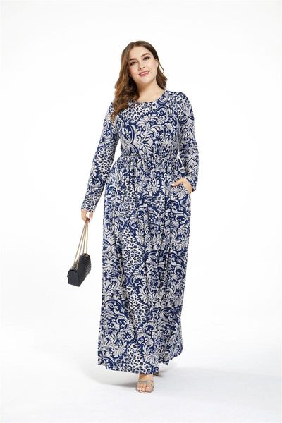 plus size dresses fall women's print bohemian dress with blue pattern paisley fit and flare round neck prom long evening elegant, Black
plus size dresses fall women's print bohemian dress with blue pattern paisley fit and flare round neck prom long evening elegant, Black