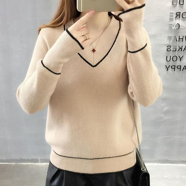 women's sweaters 2021 early spring loaded chicken heart v-neck pullover sweater female long-sleeved loose korean shirt women, White;black
women's sweaters 2021 early spring loaded chicken heart v-neck pullover sweater female long-sleeved loose korean shirt women, White;black
