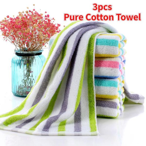 3pcs cotton color striped towels, gifts, custom home washing, daily necessities, employee benefits, fast water absorption towel
3pcs cotton color striped towels, gifts, custom home washing, daily necessities, employee benefits, fast water absorption towel