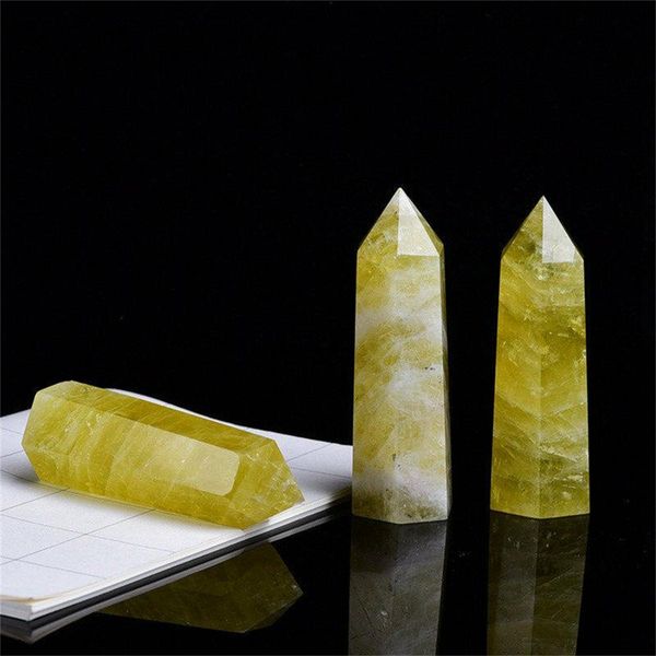 decorative objects & figurines mineral reiki of natural yellow crystal tip wand specimen
decorative objects & figurines mineral reiki of natural yellow crystal tip wand specimen