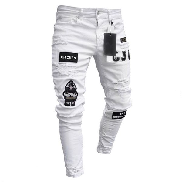 70% off outlet online men's quilted embroidered jeans skinny jeans ripped grid stretch denim pants man badge patchwork jogging trousers, Blue
70% off outlet online men's quilted embroidered jeans skinny jeans ripped grid stretch denim pants man badge patchwork jogging trousers, Blue