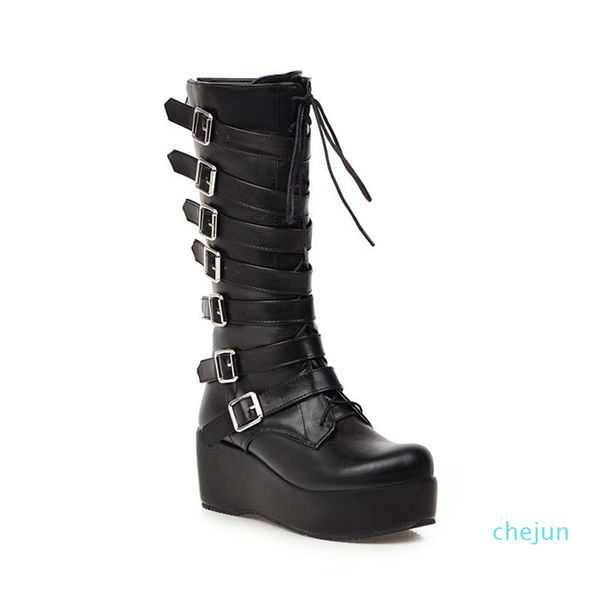 designer- boots for women dress shoe winter indoor vintage cartoon leather platform youth 3inch heel slippers, Black
designer- boots for women dress shoe winter indoor vintage cartoon leather platform youth 3inch heel slippers, Black