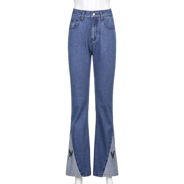 2011Streetwear Vintage Y2K Baggy Flare Jeans Jogger Women Patchwork Butterfly Print Denim Sweatpants Harajuku Trousers Cuteandpsycho, Blue
2011Streetwear Vintage Y2K Baggy Flare Jeans Jogger Women Patchwork Butterfly Print Denim Sweatpants Harajuku Trousers Cuteandpsycho, Blue