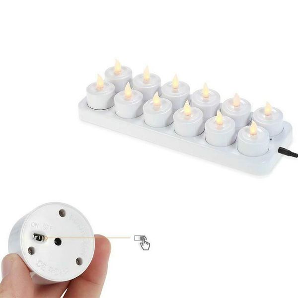 set of 12 rechargeable flickering flameless led tealight electric candle lamp waxless wedding church xmas home bar decor-amber candles
set of 12 rechargeable flickering flameless led tealight electric candle lamp waxless wedding church xmas home bar decor-amber candles