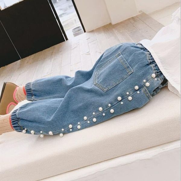 jeans girls causal baby spring blue pearl loose children trousers kids clothing wholesale
jeans girls causal baby spring blue pearl loose children trousers kids clothing wholesale