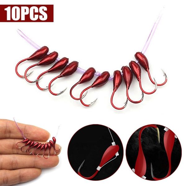 1/10/20pcs ice lake fishing hooks overturned jig head lead hook barbed design red worm tackle accessories pesca
1/10/20pcs ice lake fishing hooks overturned jig head lead hook barbed design red worm tackle accessories pesca