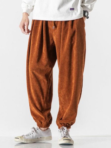 men's pants corduroy fashion men jogging sweatpants big size cotton casual trousers streetwear mens clothing, Black
men's pants corduroy fashion men jogging sweatpants big size cotton casual trousers streetwear mens clothing, Black