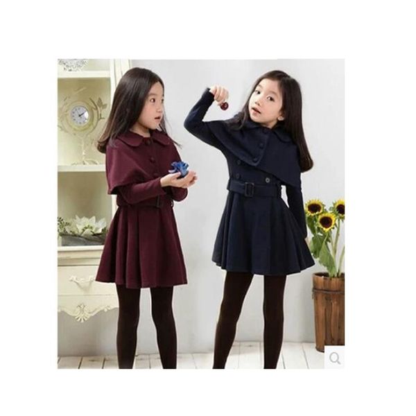girl's dresses 3 4 5 6 7 8 9 10 11 12 years teen girls autumn dress with short cloak solid long sleeve vestidos elegant winter clothes, Red;yellow
girl's dresses 3 4 5 6 7 8 9 10 11 12 years teen girls autumn dress with short cloak solid long sleeve vestidos elegant winter clothes, Red;yellow