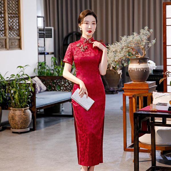 ethnic clothing red chinese bridal wedding prom dresses gown satin floral print qipao long oversize cheongsams celebrity banquet vestid
ethnic clothing red chinese bridal wedding prom dresses gown satin floral print qipao long oversize cheongsams celebrity banquet vestid