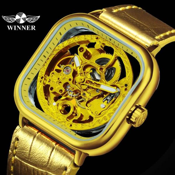 wristwatches winner official fashion automatic mechanical watch men skeleton dial genuine leather strap mens watches clock, Slivery;brown
wristwatches winner official fashion automatic mechanical watch men skeleton dial genuine leather strap mens watches clock, Slivery;brown
