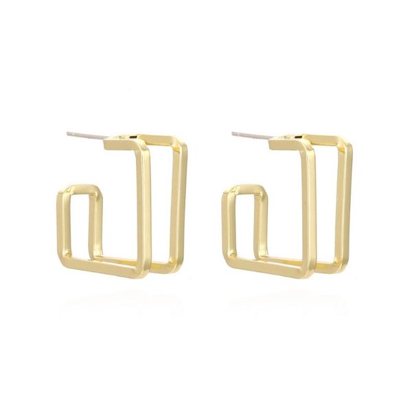 dangle & chandelier mayjim european american simple copper plated geometric square earrings fashion creative hollow double metal women, Silver
dangle & chandelier mayjim european american simple copper plated geometric square earrings fashion creative hollow double metal women, Silver