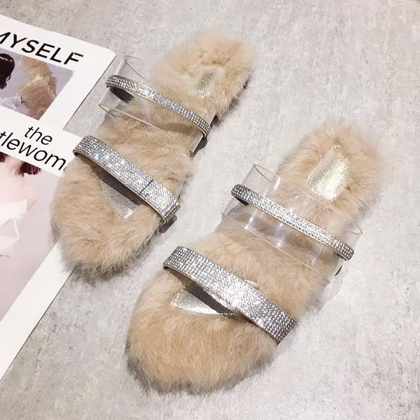 size 35-51 nice autumn women slippers flat heels elegant crystal shoes woman fur insole ladies vogue flip flops, Black
size 35-51 nice autumn women slippers flat heels elegant crystal shoes woman fur insole ladies vogue flip flops, Black