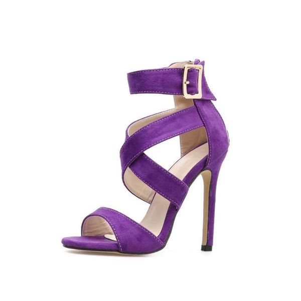 flock high heels sandals women pumps open toe buckle strap gladiator stiletto fashion shoes c98, Black
flock high heels sandals women pumps open toe buckle strap gladiator stiletto fashion shoes c98, Black