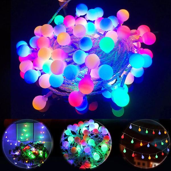 strings 10m 100led 220v/110v led ball string lights christmas bulb fairy garlands outdoor for holiday wedding home year's decor lamp
strings 10m 100led 220v/110v led ball string lights christmas bulb fairy garlands outdoor for holiday wedding home year's decor lamp