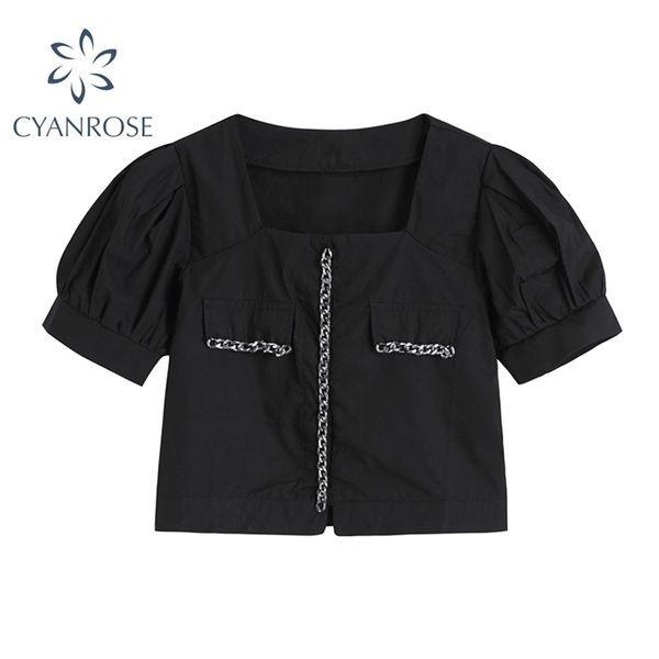 chain design crop blouses and shirts for women stylish square collar elegant blusas party club gothic e-girl rok streetwear 210515, White
chain design crop blouses and shirts for women stylish square collar elegant blusas party club gothic e-girl rok streetwear 210515, White