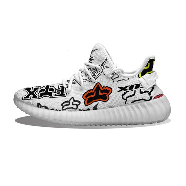 diy custom fox racing shox running shoes mesh printed mens womens trainers outdoor sports sneakers