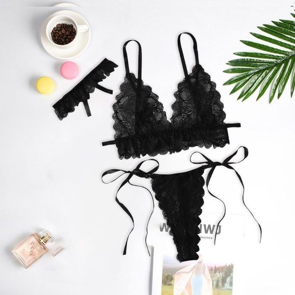 bras sets floral lace lingerie women mesh see through underwear set bandage ladies embroidery lenceria erotic bra briefs, Red;black
bras sets floral lace lingerie women mesh see through underwear set bandage ladies embroidery lenceria erotic bra briefs, Red;black