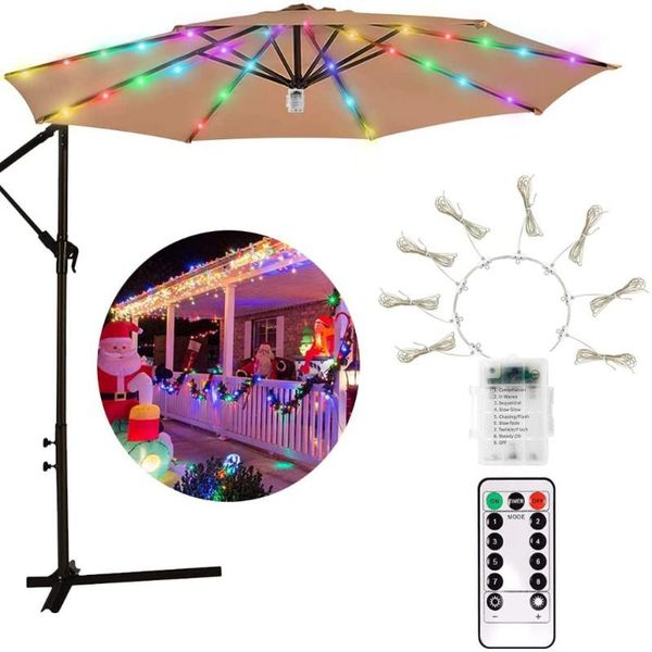 strings 104 led solar umbrella light string outdoor waterproof shade christmas home garden terrace party decoration
strings 104 led solar umbrella light string outdoor waterproof shade christmas home garden terrace party decoration