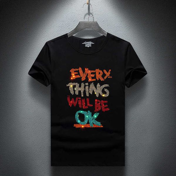 large size 7xl drilling t-shirt men summer short sleeve fashion printed tshirt jersey casual cotton male 210629, White;black
large size 7xl drilling t-shirt men summer short sleeve fashion printed tshirt jersey casual cotton male 210629, White;black