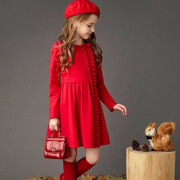 girl's dresses 2021 spring autumn children girls cotton princess dress kids for baby girl party clothes vestidos s189, Red;yellow
girl's dresses 2021 spring autumn children girls cotton princess dress kids for baby girl party clothes vestidos s189, Red;yellow
