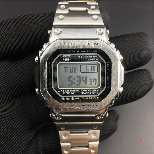 Luxury designer watch Wristwatches stainless steel GMW B5000 sliver gold mens LED Electronic digital Square casual sport 35th
Luxury designer watch Wristwatches stainless steel GMW B5000 sliver gold mens LED Electronic digital Square casual sport 35th