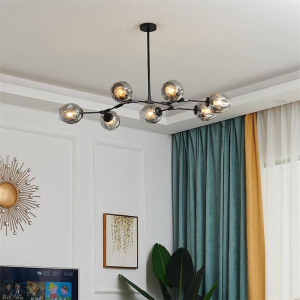 nordic art deco glass ball chandelier lighting fixtures 90-260v post modern luminaria led for living room dining chandeliers
nordic art deco glass ball chandelier lighting fixtures 90-260v post modern luminaria led for living room dining chandeliers