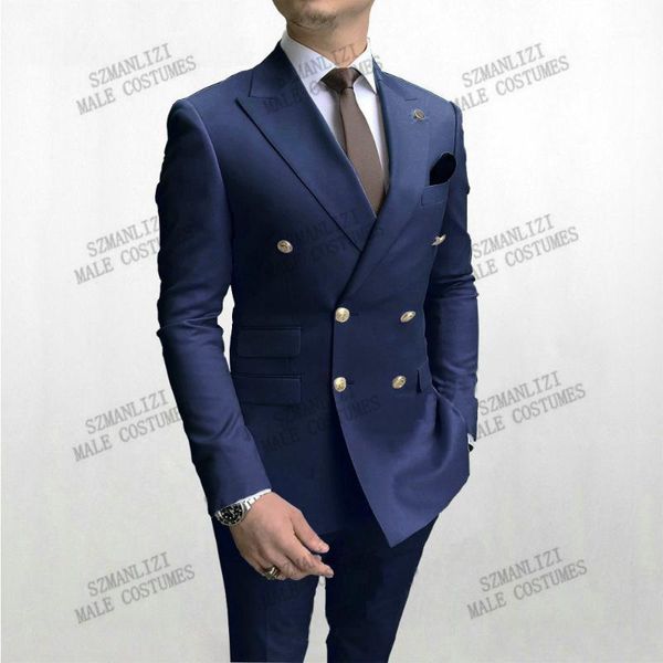 men's suits & blazers selling navy blue double breasted 2 piece groom wedding tuxedos customize man blazer pants men suit, White;black
men's suits & blazers selling navy blue double breasted 2 piece groom wedding tuxedos customize man blazer pants men suit, White;black