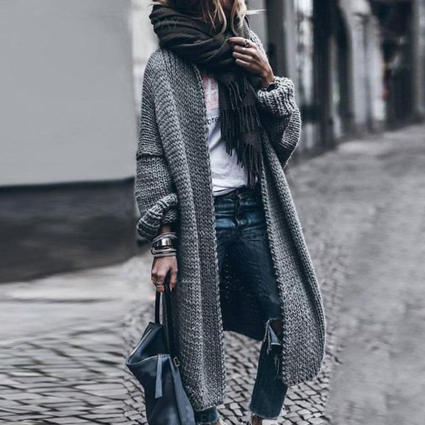 women's knits & tees autumn cardigan casual fashion simple trend commuter style long-sleeved knitted loose solid color warm sweater, White
women's knits & tees autumn cardigan casual fashion simple trend commuter style long-sleeved knitted loose solid color warm sweater, White