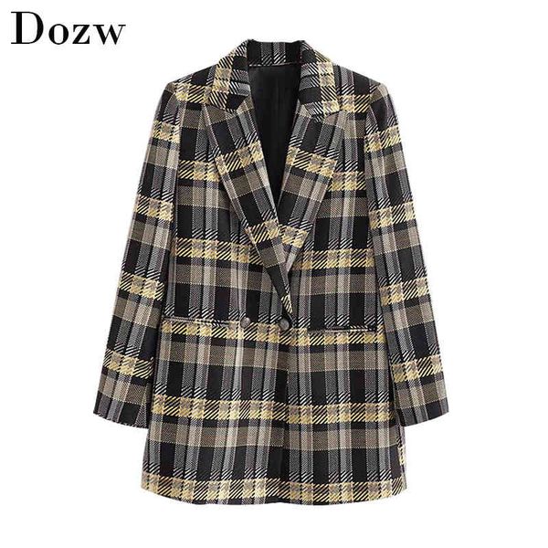 fashion lady ol plaid blazers double breasted pockets elegant suits women long sleeve chic jacket winter autumn blazer feminino 210414, Black;brown
fashion lady ol plaid blazers double breasted pockets elegant suits women long sleeve chic jacket winter autumn blazer feminino 210414, Black;brown