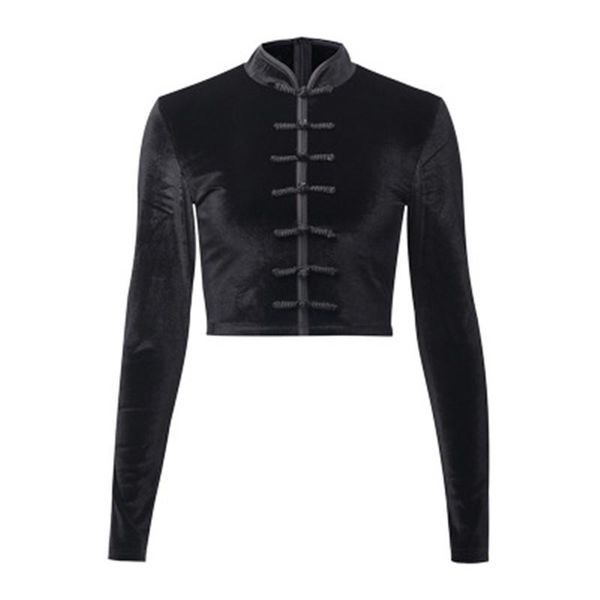 women's jackets vintage womens jacket black long sleeves short coat female punk clothes retro chinese style cosplay costume, Black;brown
women's jackets vintage womens jacket black long sleeves short coat female punk clothes retro chinese style cosplay costume, Black;brown