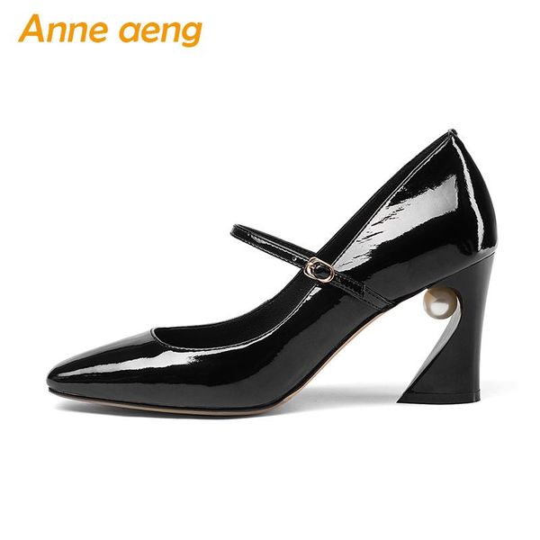 spring/autumn genuine leather women pumps pearl middle heels pointed toe office ladies shoes black mary janes dress
spring/autumn genuine leather women pumps pearl middle heels pointed toe office ladies shoes black mary janes dress