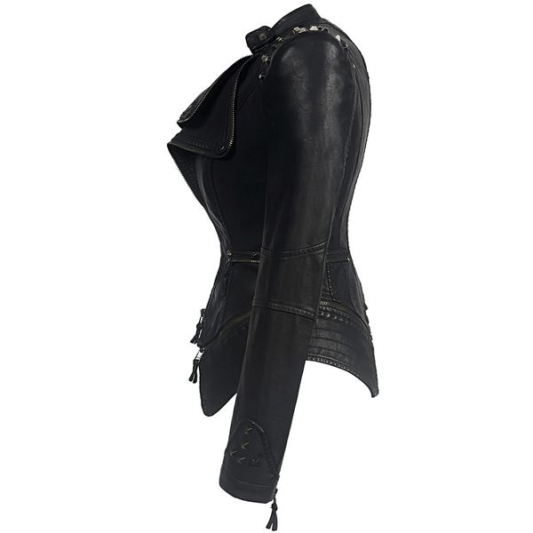 coat women winter autumn black fashion motorcycle outerwear pu jacket gothic faux leather coats 201120
coat women winter autumn black fashion motorcycle outerwear pu jacket gothic faux leather coats 201120