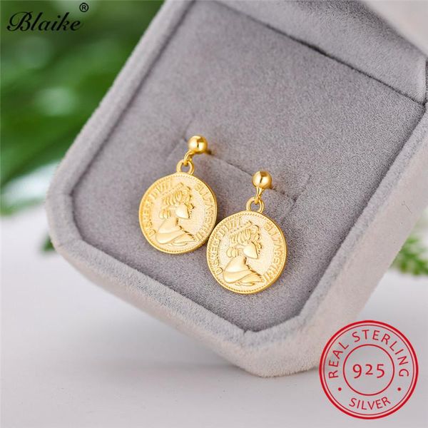 boho 925 sterling silver earrings round coin queen wedding stud for women luxury engagement yellow gold earring female, Golden;silver
boho 925 sterling silver earrings round coin queen wedding stud for women luxury engagement yellow gold earring female, Golden;silver