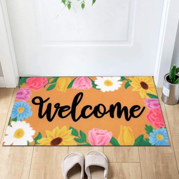 carpets 45x75cm welcoming spring decoration door mat carpet anti-slip bottom indoor outdoor alfombra home accessories
carpets 45x75cm welcoming spring decoration door mat carpet anti-slip bottom indoor outdoor alfombra home accessories
