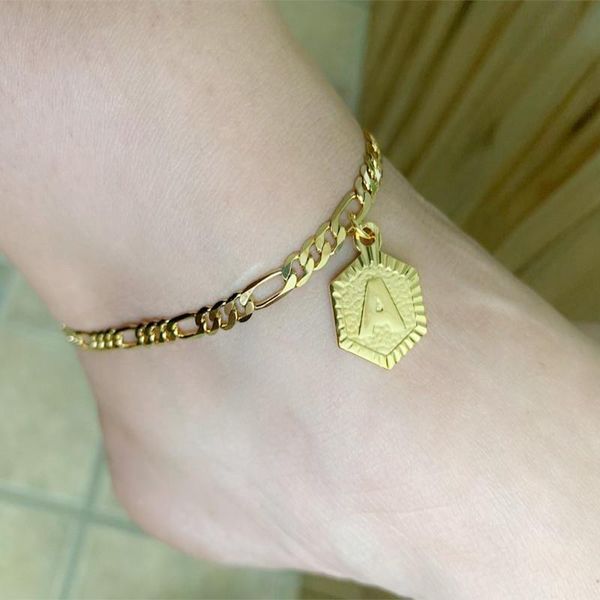 anklets 2021 female foot jewelry alphabet initial letter ankle bracelets stainless steel hexagon leg chain bracelet friend gift bff, Red;blue
anklets 2021 female foot jewelry alphabet initial letter ankle bracelets stainless steel hexagon leg chain bracelet friend gift bff, Red;blue