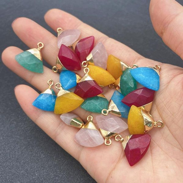 charms wholesale multicolor triangle shape pendant natural stone for jewelry making diy handmade accessories beaded decoration fashion, Bronze;silver
charms wholesale multicolor triangle shape pendant natural stone for jewelry making diy handmade accessories beaded decoration fashion, Bronze;silver