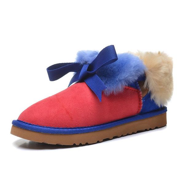 boots 5854 fashion bowknot winter shoes women sheepskin wool one warm low-tube short snow, Black
boots 5854 fashion bowknot winter shoes women sheepskin wool one warm low-tube short snow, Black