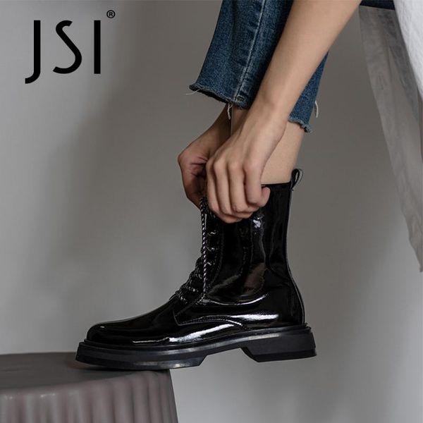 boots jsi women's fashion all-match patent leather female shoes cross-tied spring autumn comfort platform trend lady vo358, Black
boots jsi women's fashion all-match patent leather female shoes cross-tied spring autumn comfort platform trend lady vo358, Black