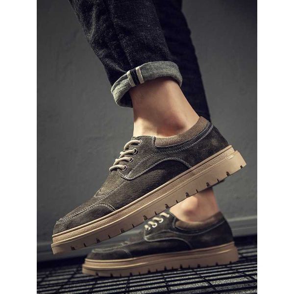 british style block men's sho fashion leather casual versatile martin boots low suede work cloth board
british style block men's sho fashion leather casual versatile martin boots low suede work cloth board