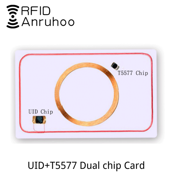smart dual-chip white card uid 5577 rewritable copy key 125khz 13.56mhz copier clone tag nfc duplicator ic id sticker access control
smart dual-chip white card uid 5577 rewritable copy key 125khz 13.56mhz copier clone tag nfc duplicator ic id sticker access control