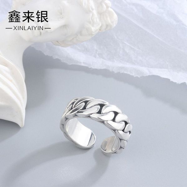 s925 east gate woven chain thai silver ring indifference creative men's and women's rings
s925 east gate woven chain thai silver ring indifference creative men's and women's rings