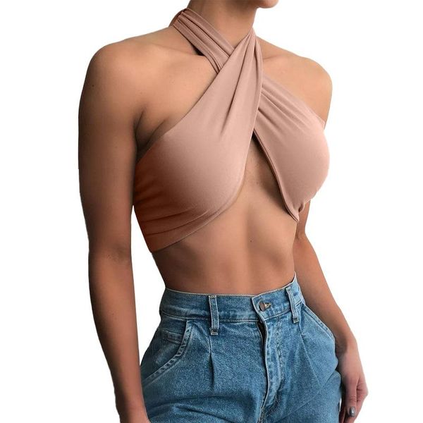 women's tanks & camis criss cross tank summer halter cutout front solid crop casual streetwear bustier, White
women's tanks & camis criss cross tank summer halter cutout front solid crop casual streetwear bustier, White