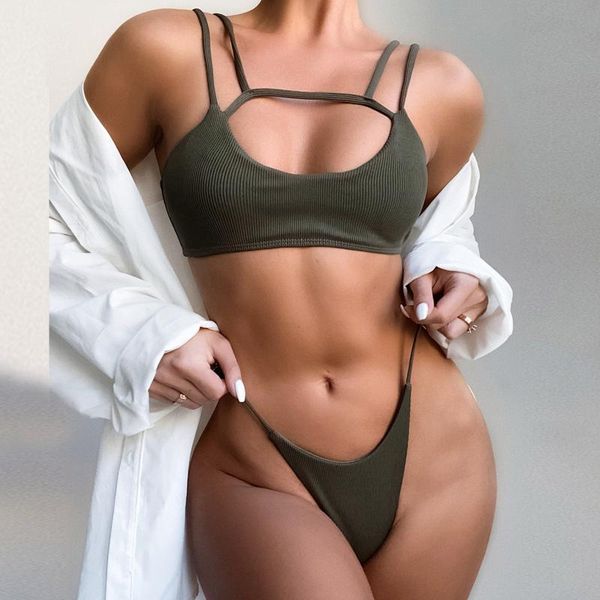 women's high waist bikini set solid cut padded swimsuit two piece filled bra sets swimwear beachwear ll3, White;black
women's high waist bikini set solid cut padded swimsuit two piece filled bra sets swimwear beachwear ll3, White;black