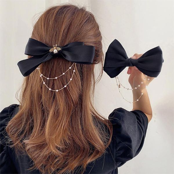 hair accessories bowknot chain barrettes hairpins for women tassel clips ribbon black ponytail
hair accessories bowknot chain barrettes hairpins for women tassel clips ribbon black ponytail