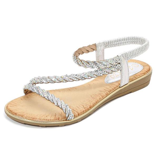 sandals women's fashion round-toe elastic band 3.5cm comfortable slip-on lady office holiday shoes summer for woman to 42, Black
sandals women's fashion round-toe elastic band 3.5cm comfortable slip-on lady office holiday shoes summer for woman to 42, Black