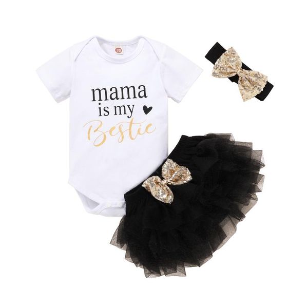clothing sets 3 pcs baby girl outfits short-sleeved round neck letter printed romper + net gauze fluffy skirt sequin bow headband, White
clothing sets 3 pcs baby girl outfits short-sleeved round neck letter printed romper + net gauze fluffy skirt sequin bow headband, White