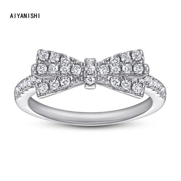 cluster rings aiyanishi 925 sterling silver band ring for women bow tie shiny office lady versatile finger, Golden;silver
cluster rings aiyanishi 925 sterling silver band ring for women bow tie shiny office lady versatile finger, Golden;silver