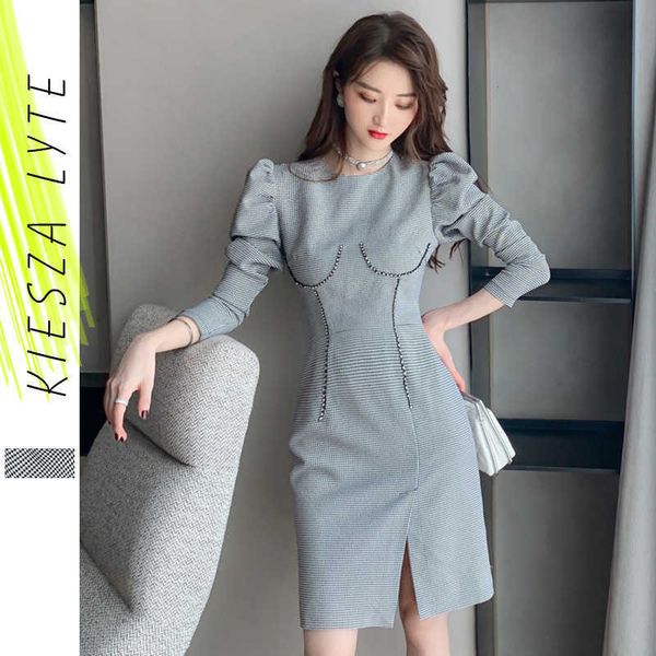 vintage plaid dress french elegant hound-tooth check slim bodycon puff sleeve ol business mini dresses spring arrival 210608, Black;gray
vintage plaid dress french elegant hound-tooth check slim bodycon puff sleeve ol business mini dresses spring arrival 210608, Black;gray