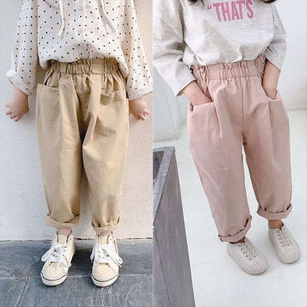 spring korean style girls pants elastic ruffle waist belted khaki baggy trousers elegant kids cotton pockets, Blue
spring korean style girls pants elastic ruffle waist belted khaki baggy trousers elegant kids cotton pockets, Blue